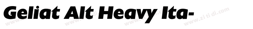 Geliat Alt Heavy Ita字体转换